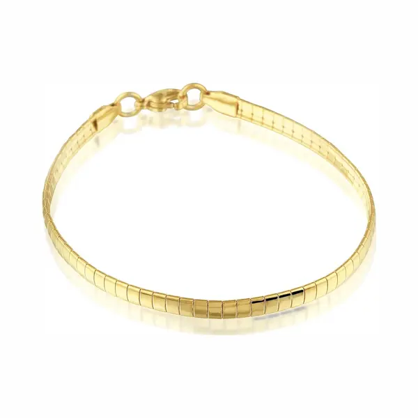 Montebello Armband Blomme Gold - 316L Staal - Bangle - 4mm - 20cm thumbnail