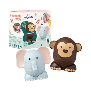 Magimals Safari – Baby Spielzeug Spielend Lernen, Interaktive Magnetische Tiere Zum Zusammenstecken (6-teilig). Als Badespaß Und Kreatives