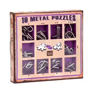 Eureka 10 Metalen Puzzels - Breinbrekers Voor 7 Tot 77 Jaar