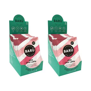 Barú Pink Chai Latte - Bundel Met Sachets - 2 X 12 Stuks - 24 Porties