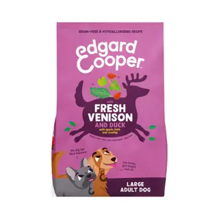 Edgard Cooper Edgard & Cooper Trockenfutter Für Erwachsene, Trockenfutter Ohne Getreide, Natürliches Futter 12 Kg, Frisches Hirsch Und Ente, Vollständige