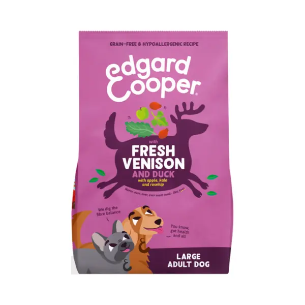 Edgard Cooper Edgard & Cooper Trockenfutter Für Erwachsene, Trockenfutter Ohne Getreide, Natürliches Futter 12 Kg, Frisches Hirsch Und Ente, Vollständige thumbnail