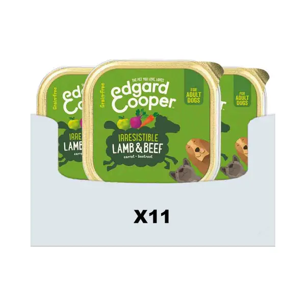 Edgard & Cooper Adult Hundefutter - Schälchen - Lamm & Rind - 11 X 150 G thumbnail