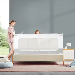 Bedhekje 200 Cm Lang, Max 70 Cm Hoog - Design Verstelbare Bedrail - Bedrand - Bedomrander Voor Bedden - Niet Voor Boxsprings - Cute & Keppe