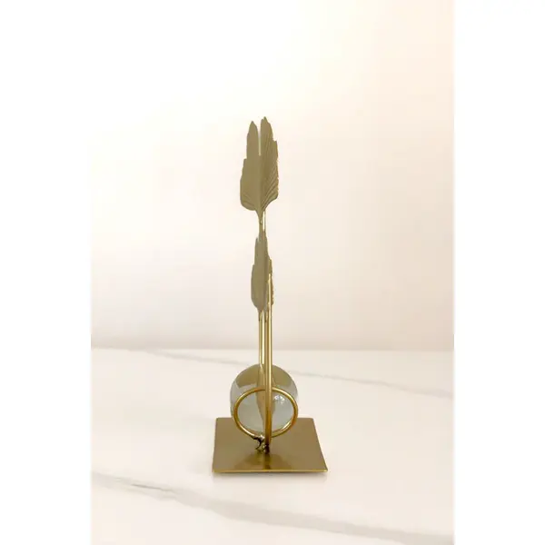 Vl Home Bladeren Gevormde Kristallen Bol Ornament thumbnail