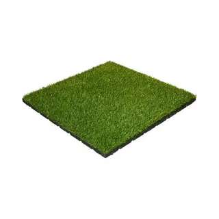 Ivol Rubber Tegel Met Kunstgras Toplaag 30 Mm - 50x50 Cm