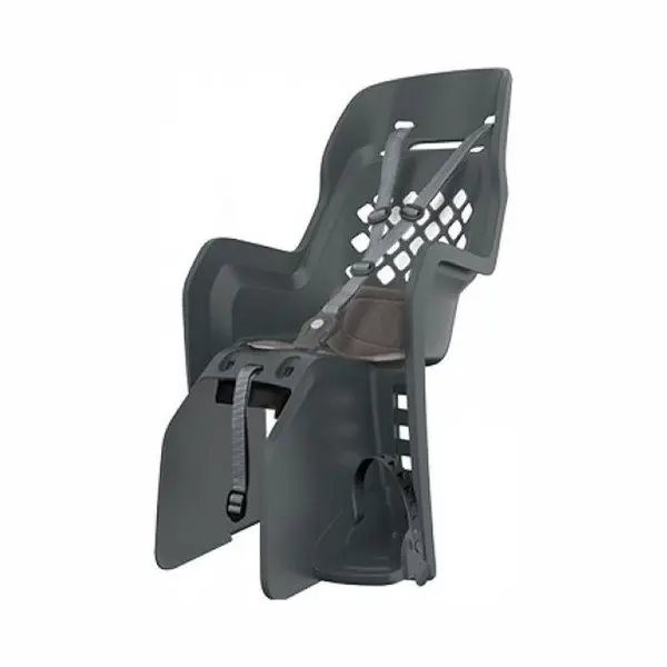 Polisport Joy Maxi Cfs - Fietsstoeltje Achter - Ergonomisch Met Verstelbare Voetsteunen - Zwart/Grijs thumbnail