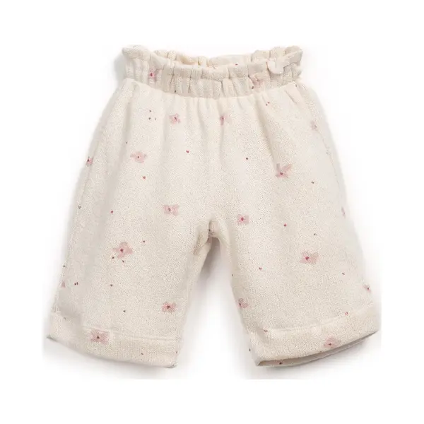 Play Up Printed Jersey Trousers Broeken - Ecru - Maat 86 thumbnail