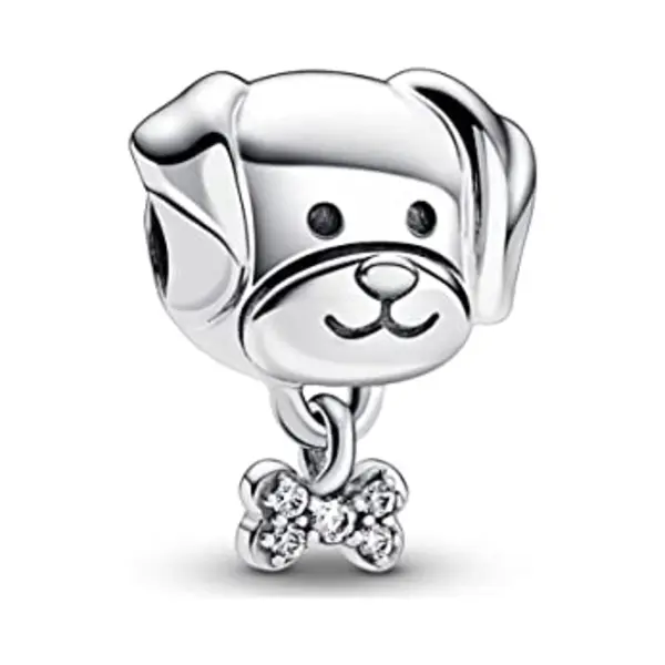 Pandora, Kettenanhänger, Hund Mit Knochen, (Sterling Silber 925) thumbnail