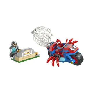 Lego Marvel Super Heroes Spidey on his Motorcycle vs. Rhino 11206
