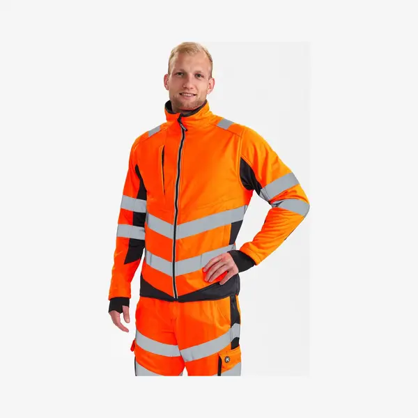 Engel Safety Softshell Jack 1158-237 - Hi-vis Orange / Anthracite Grey - Xl thumbnail