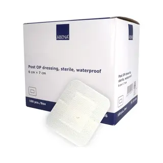 Abena Eilandpleisters - 100 Stuks - Steriel Absorberend Wondverband - Waterdicht, Ademend, Latex Vrij En Huidvriendelijke Wondverzorging - 6 Cm X 7 Cm