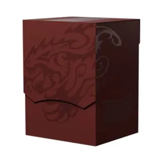 Arcane Tinmen Deck Box, Dragon Shield Double Shell, Blood Red/Black At-30650, Einfarbig, M, Blutrot