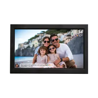 Denver Pff-1503B digital photo frame Black 39.6 cm (15.6") Touchscreen Wi-Fi