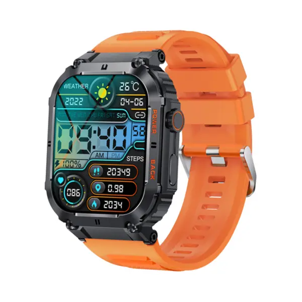 Denver Swc-191O smartwatch / sport watch 4,98 cm (1.96") Ips 45 mm Digitaal 320 x 386 Pixels Touchscreen Zwart thumbnail
