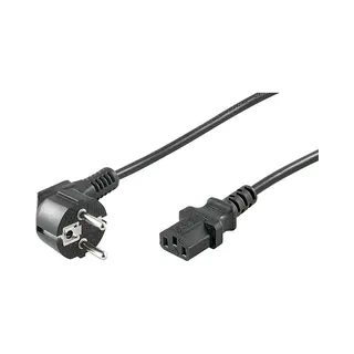 Microconnect PE010410 electriciteitssnoer Zwart 1 m CEE7/7 C13 stekker