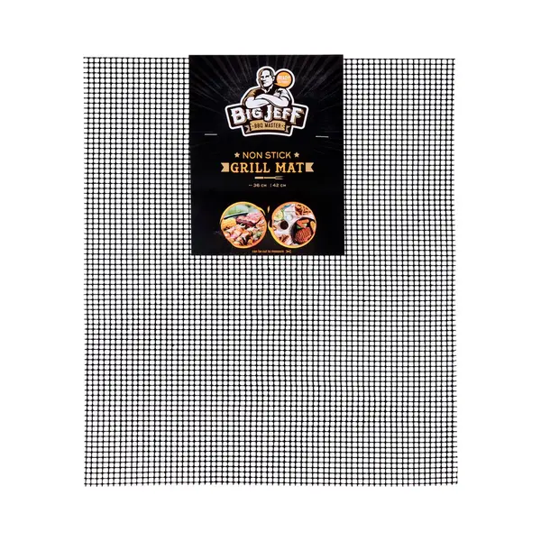 big Jeff Herbruikbare Anti-aanbak Grillmat Voor De Bbq Of Oven - 36x42cm - Barbecue Mat thumbnail