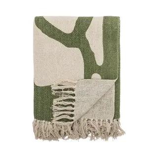 Bloomingville Hochwertige Tagesdecke 160 X 130 Cm – Vielseitige Kuscheldecke Aus Recycelter Baumwolle, Ideal Als Sofadecke Oder Für Bett Und