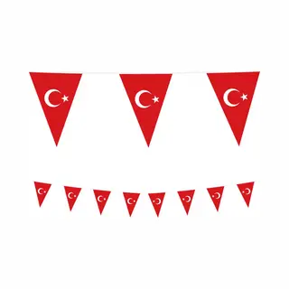 Pe Vlaggenlijn Slinger Turkije - Türkiye, Lengte 10 Meter