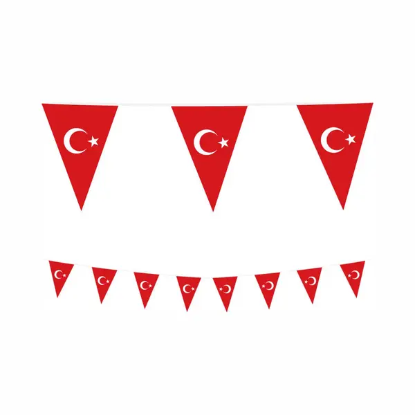 Pe Vlaggenlijn Slinger Turkije - Türkiye, Lengte 10 Meter thumbnail