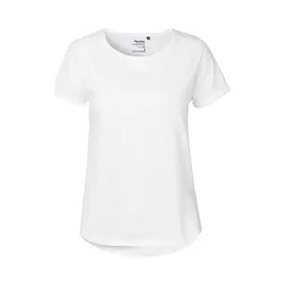 Neutral Ladies Roll Up Sleeve T-Shirt, Größe, M, Farbe, White