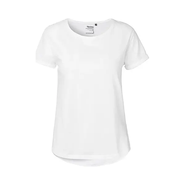 Neutral Ladies Roll Up Sleeve T-Shirt, Größe, M, Farbe, White thumbnail