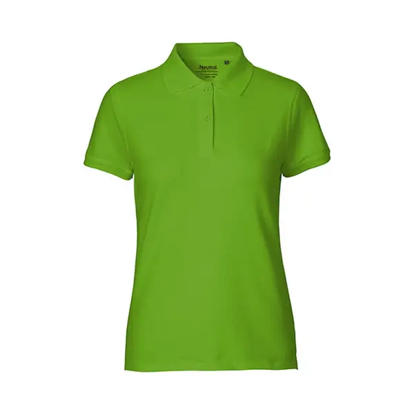 Neutral - Classic Dames Polo - Lime - 100% Biologisch Katoen Maat L thumbnail