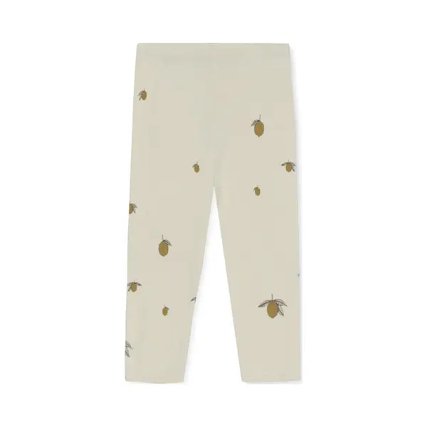 Konges Sløjd Lemon Leggings - Legging Van Biologisch Katoen Met Citroen Print - Leggings En Unitards - Lemon Maat 3M / 2-4 Mnd thumbnail