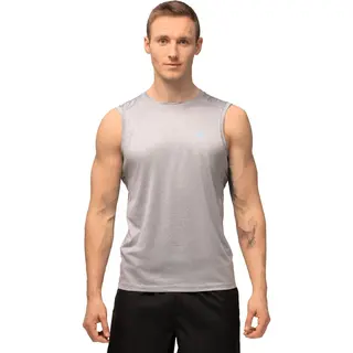 Danish Endurance Sport Tank Top Voor Heren - Quick-Dry - Gerecycelde Materialen - Grijs Gemêleerd - Maat L