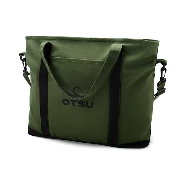 Otsu - Grote Legergroene Tote Bag Met Rits thumbnail