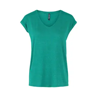 Pieces T-shirt Met Glanzend Effect