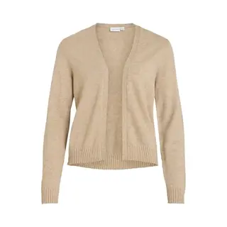 Vila Gebreid Vest 'Viril' Donkerbeige