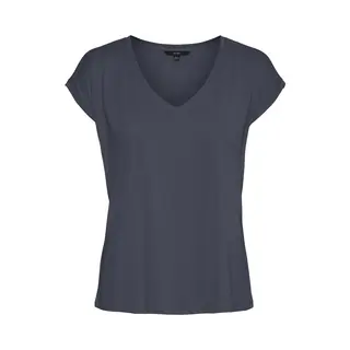 Vero Moda 10247666-Violett/Lavendel-L Top (Kleidungsstück) V-Ausschnitt aus Polyester