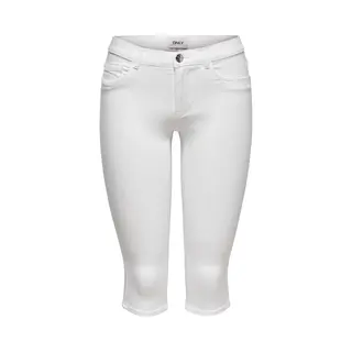 Only Jeans Onlrain Life Reg Sk Knickers Dnm No 15136463 White Dames Maat - S