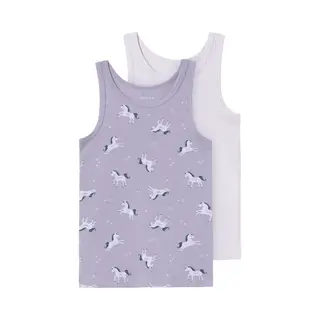 Name It Onderhemd Donkerblauw / Pastellila / Lichtlila / Lichtrood