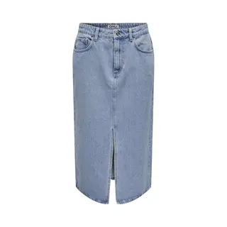 Only Dames Onlbianca Dnm Rea Noos Midi-rok, Lichtjeansblauw, Xl