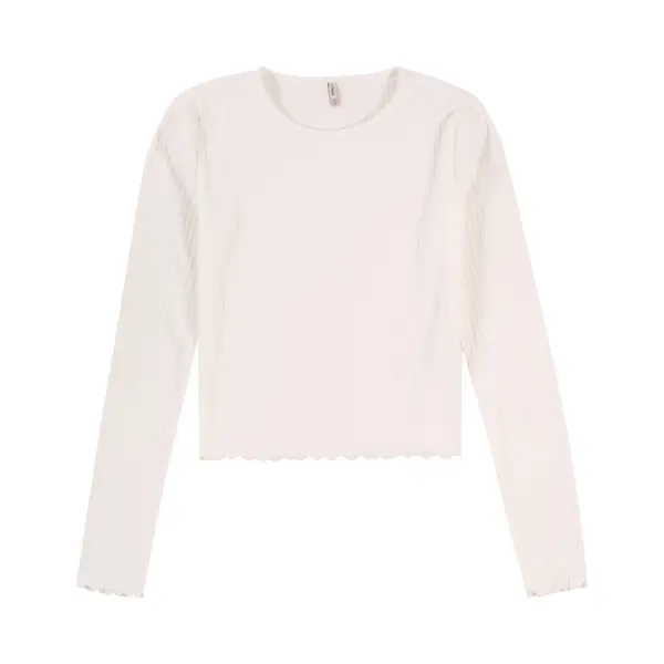 Kids Only Langarmshirt Kognella L/S O-Neck Top Jrs Noos In Kurzer Form Und Mit Süßen Wellenkanten Am Saum thumbnail
