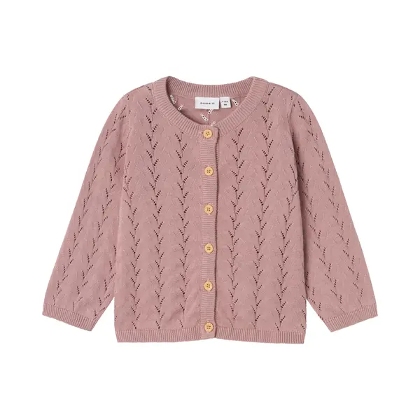 Name It Nmfbanni Ls Knit Card Noos Meisjes Vest - Maat 110 thumbnail