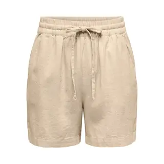 Jacqueline De Yong Broek Jdysay Hw Linen String Shorts Wvn N 15321518 Oatmeal/melange Dames Maat - Xl