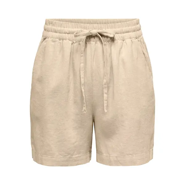 Jacqueline De Yong Broek Jdysay Hw Linen String Shorts Wvn N 15321518 Oatmeal/melange Dames Maat - Xl thumbnail