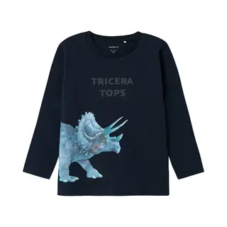 Name It - Nmmpnula Ls Top Box - Jongens - T-shirt - Maat 110