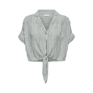 Only Blouse 'Onlpaula' Grijs / Wit