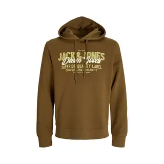 Jack & Jones Sweatshirt Ombergrijs / Kiwi / Wit