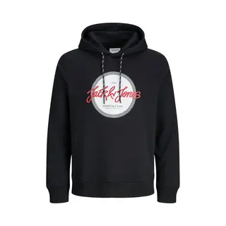 Jack & Jones Sweatshirt 'Jjurban' Rood / Zwart / Wit