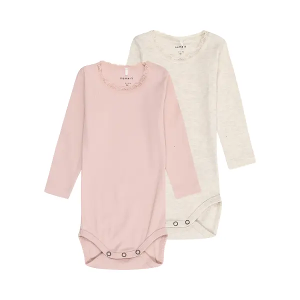 Name It Rompertje/body 'NBFKab' Beige Gemêleerd / Rosa thumbnail