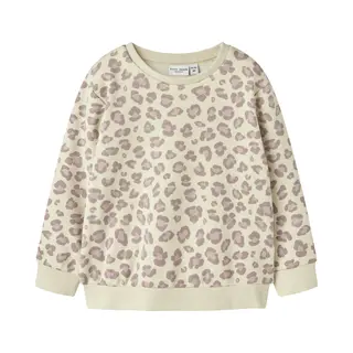 Name It Sweatshirt 'Davina' Sand / Lichtlila