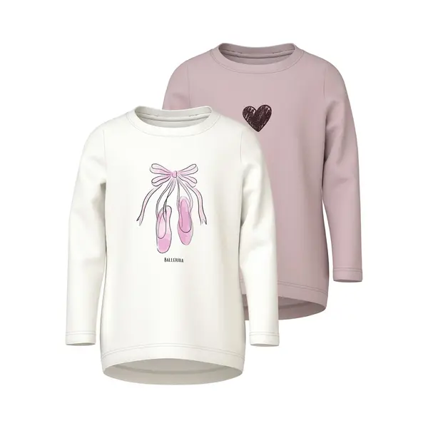 Name It - Nmfvix 2P Ls Top - Meisjes - Lange Mouwen Shirts thumbnail