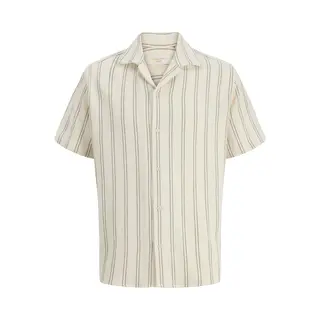 Jack & Jones Overhemd 'Jorcoba' Crème / Zwart