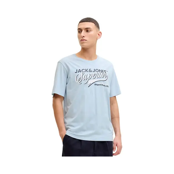 Jack & Jones Herren Rundhals T-Shirt Jjelogo Tee Ss O-Neck 2 Col - Regular Fit thumbnail