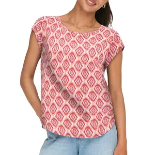 Only Vic S/S Aop Top Dames - Maat M (38)